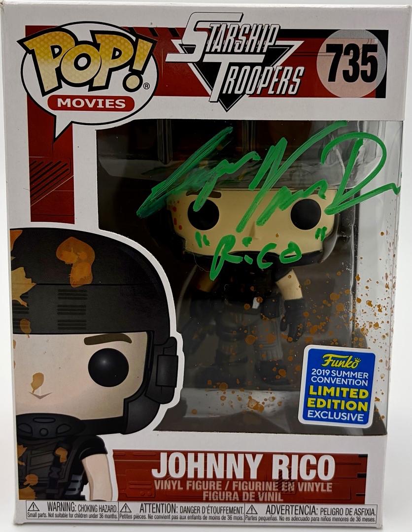 Casper VanDien signed "Johnny Rico" Funko #735 (Starship Troopers) - JSA COA