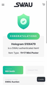 Will Smith Signed Signed 11x17 Photo (Suicide Squad) - SWAU COA