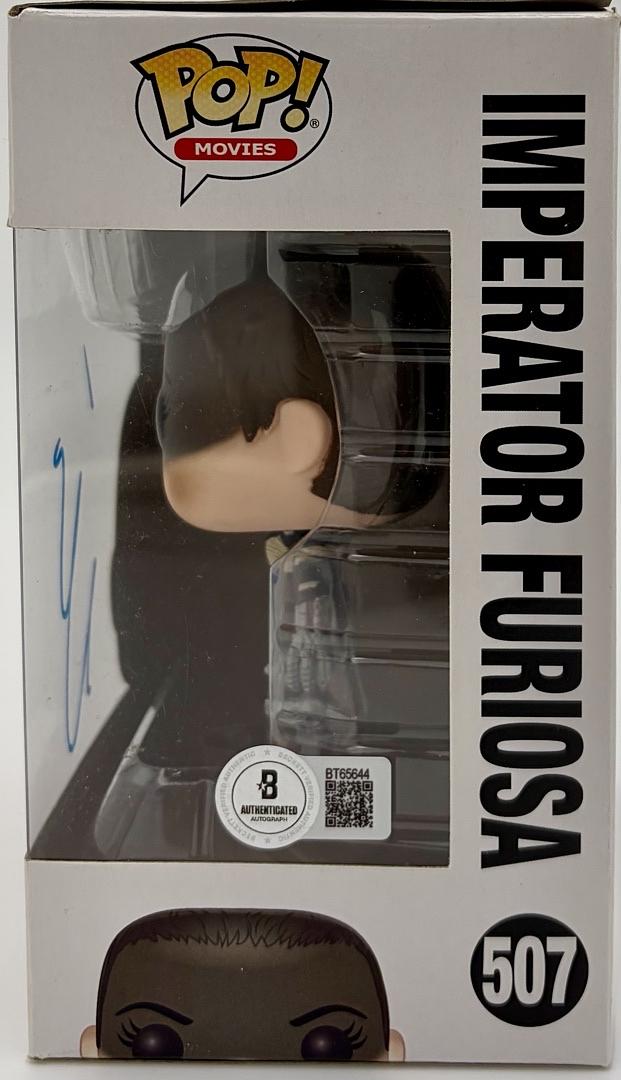 Charlize Theron signed "Imperator Furiosa" Funko # 507 - Beckett COA *RARE*