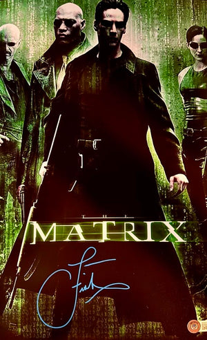Laurence Fishburne Signed 11x14 Photo (Matrix) - Beckett COA