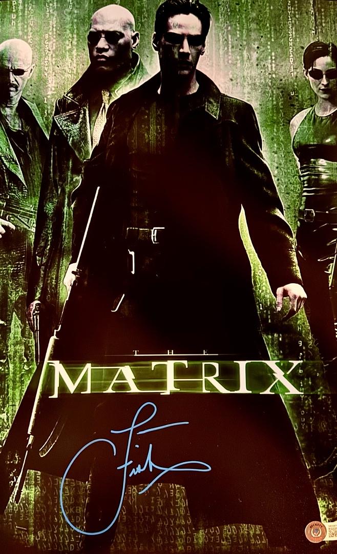 Laurence Fishburne Signed 11x14 Photo (Matrix) - Beckett COA (Copy)