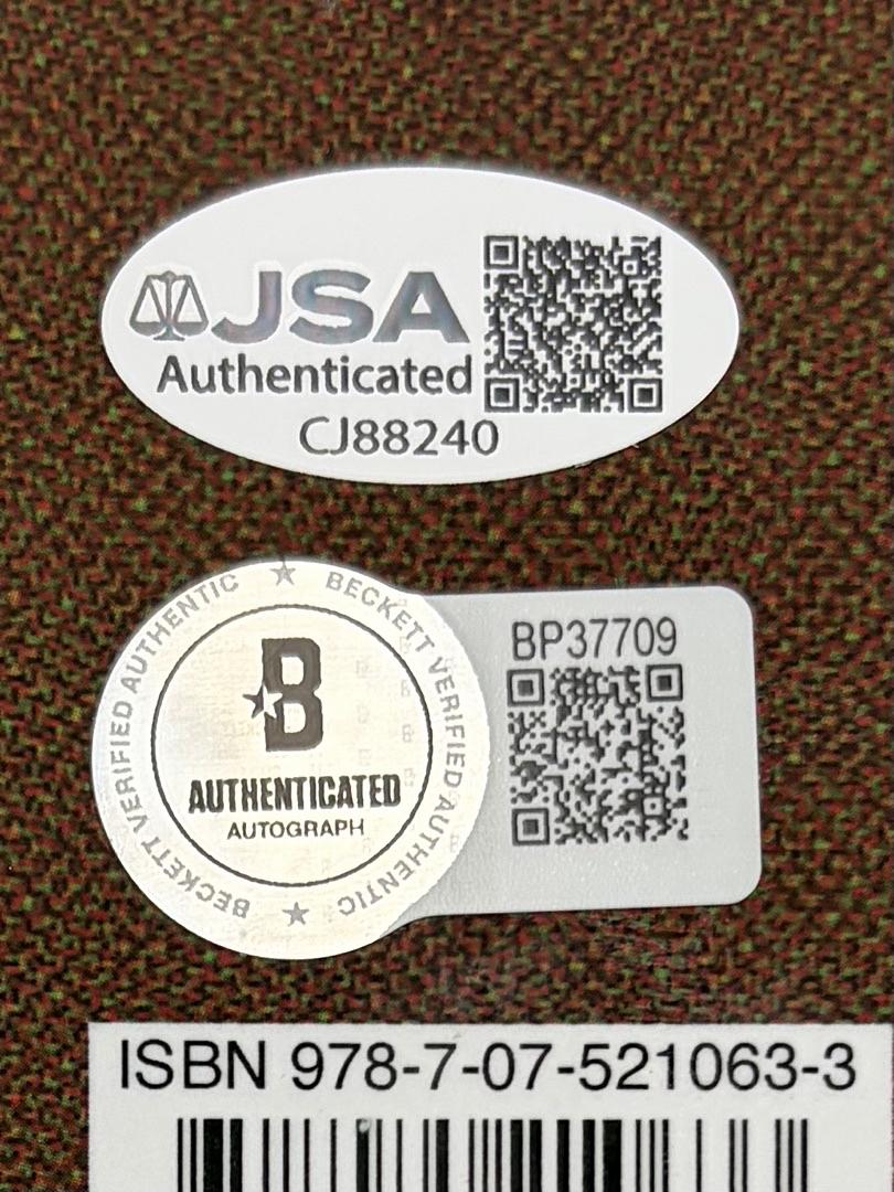 Alec Baldwin & Geena Davis signed "Handbook for the Recently Deceased" (Beetlejuice)-JSA & Beckett COA