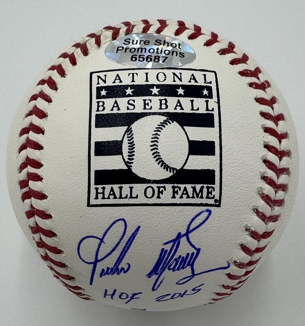 Pedro Martinez signed Hall of Fame baseball with HOF inscription - Sureshot COA