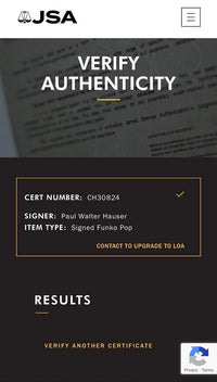 Paul Walter Houser signed "Mole Man" Funko #562 (Fantastic Four) - JSA COA