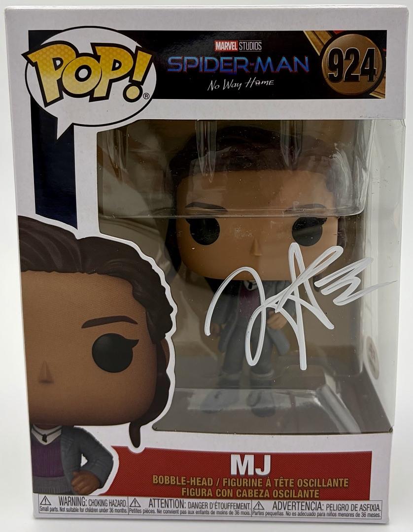 Zendaya signed "MJ" Funko #924 (Spider Man) *RARE* - PSA COA