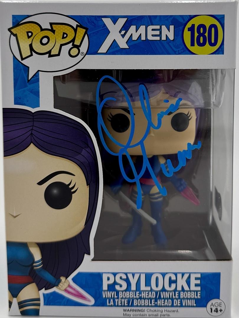 Olivia Munn Signed Funko Pop #180 Psylocke X-Men - Beckett COA