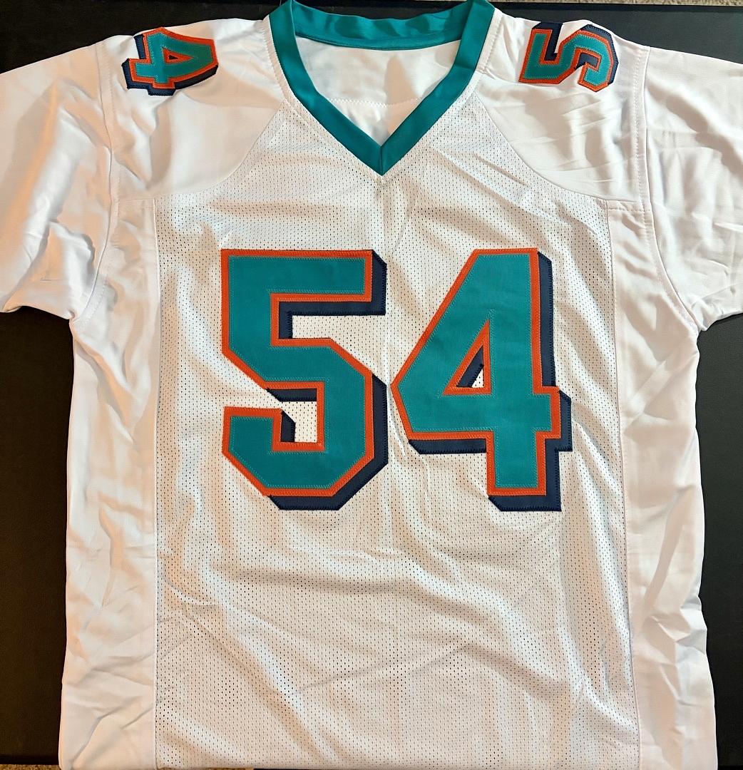 Zach Thomas signed Dolphins Jersey w/ HOF inscription - Beckett COA
