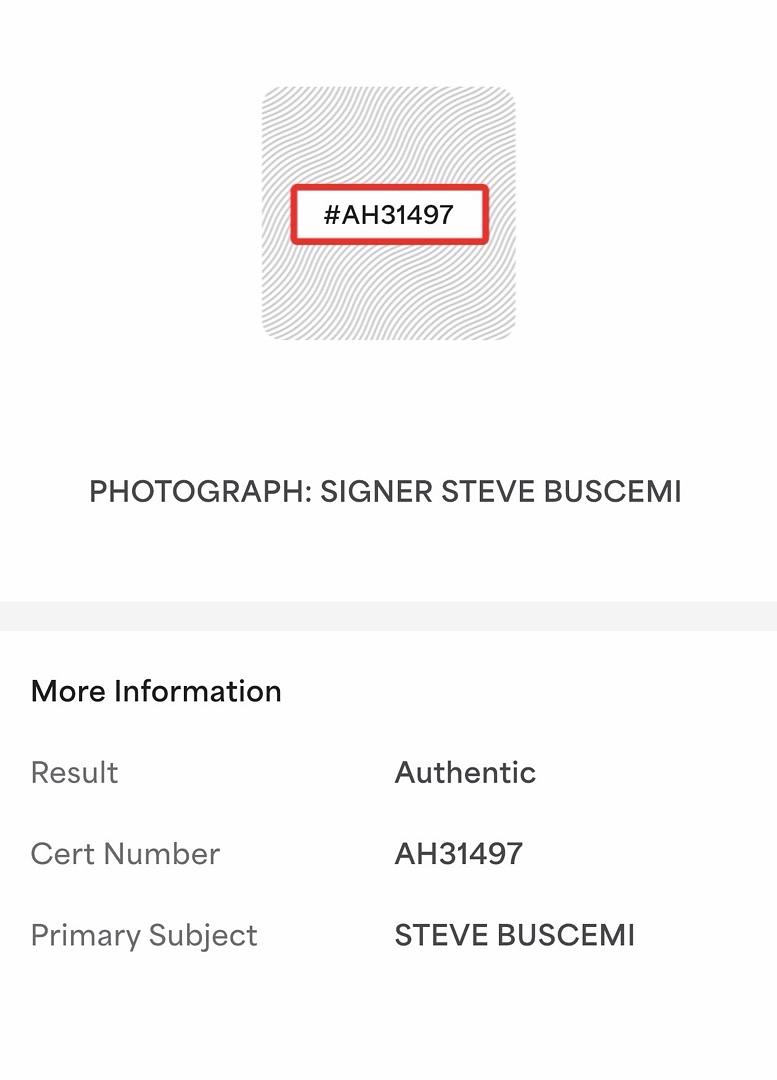 Steve Buscemi signed 11x14 (The Big Lebowski) - PSA/DNA COA