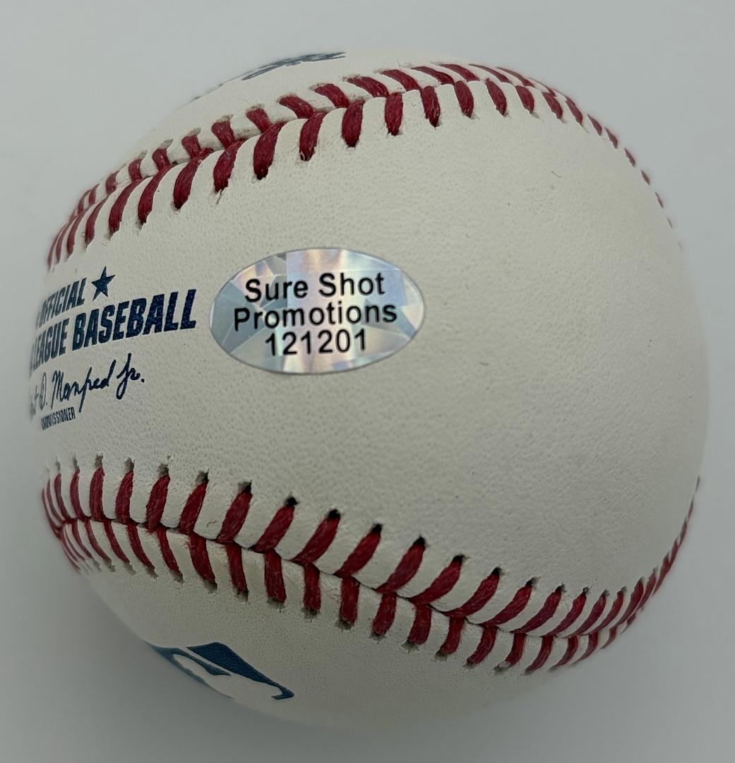 Rick Burleson signed baseball (Red Sox) w/"Rooster" inscription - Sure Shot Promotions