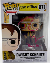 Rainn Wilson signed "Dwight Schrute" Funko #871 (The Office) w/character name - JSA COA