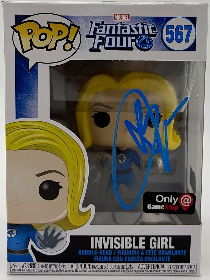 Jessica Alba Signed Funko Pop #567 Invisible Girl Sue Storm (Fantastic Four)  - Beckett COA