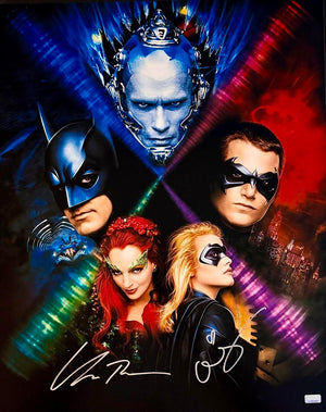 Uma Thurman and Alicia Silverstone signed 16x20 (Batman) - Celebrity Authentics COA