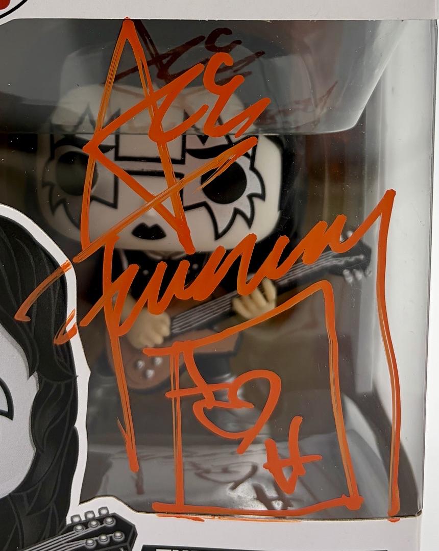 Ace Frehley Signed Funko Pop #123 "The Spaceman" (KISS) - ACOA COA