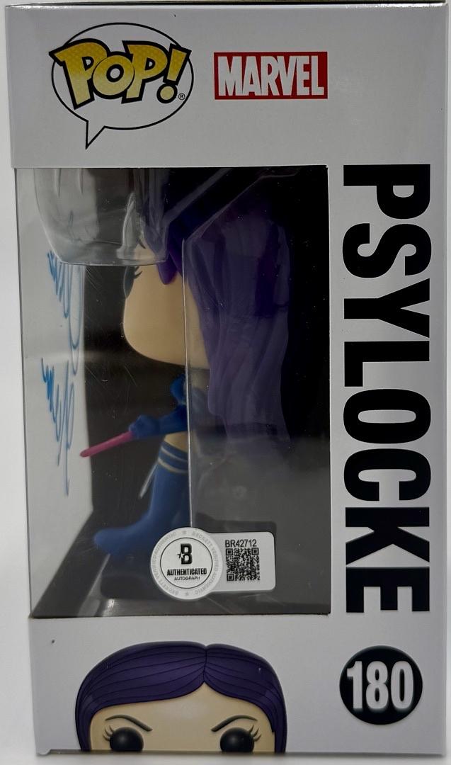 Olivia Munn Signed Funko Pop #180 Psylocke X-Men - Beckett COA