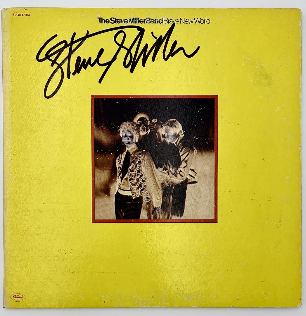 Steve Miller signed "Brave New World" album - JSA COA