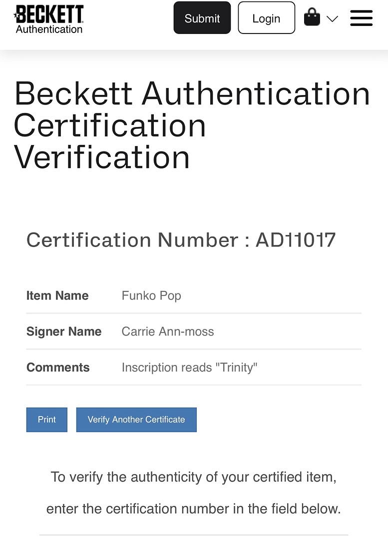 Jennifer Hale signed Matrix Funko #1173 Boots Art 1/1 - OC Celebrity Marketing & Beckett COA