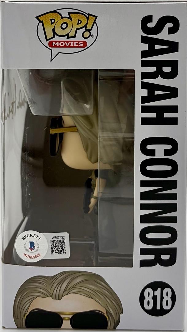 Linda Hamilton Signed Funko Pop #818 Sara Connor (Terminator) - Beckett COA #09
