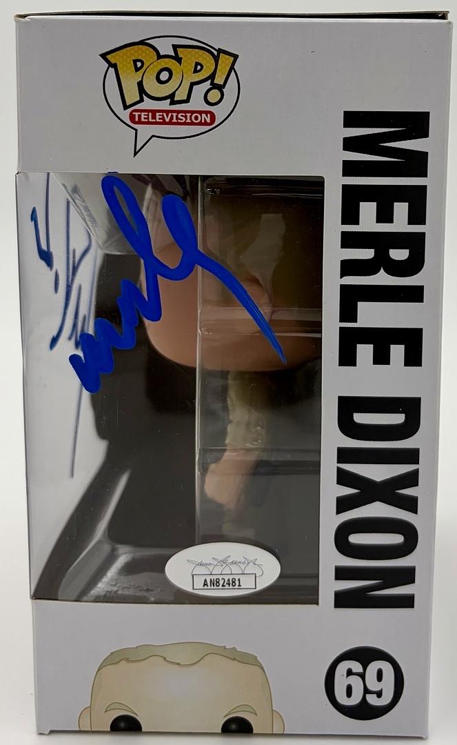 Michael Rooker signed "Merle Dixon" Funko #69 (Walking Dead) - JSA COA