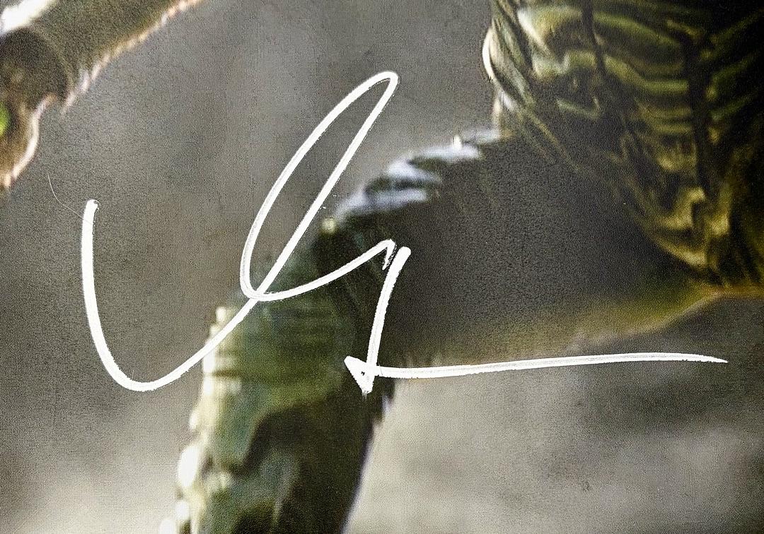 Willem Dafoe Green Goblin signed 11x14 (Spiderman) - Beckett COA