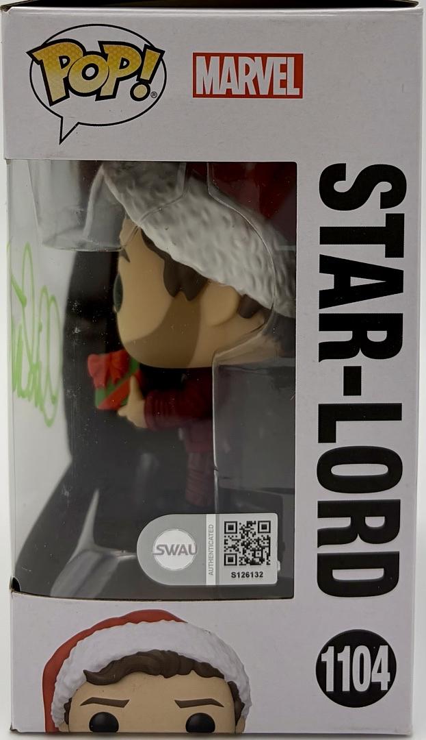 Chris Pratt Signed Funko Pop #1104 "Star Lord" Holiday Special GOTG - Beckett COA