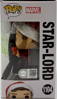 Chris Pratt Signed Funko Pop #1104 "Star Lord" Holiday Special GOTG - Beckett COA