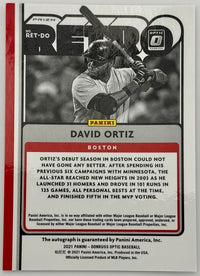 David Ortiz 2021 Donruss Optic Retro Signature Series Holo #11