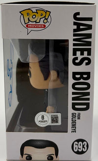 Pierce Brosnan Signed Funko Pop #693 "James Bond" (007) - SALE Beckett COA