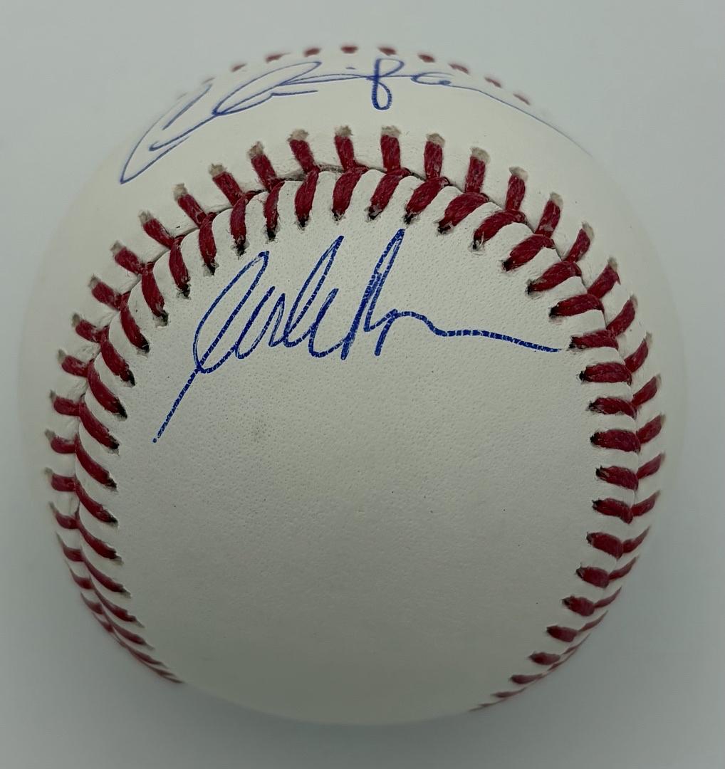 Major League Stars Charlie Sheen, Tom Berenger, & Corbin Bernsen Autographed Rawlings Official Baseball -  Beckett COA