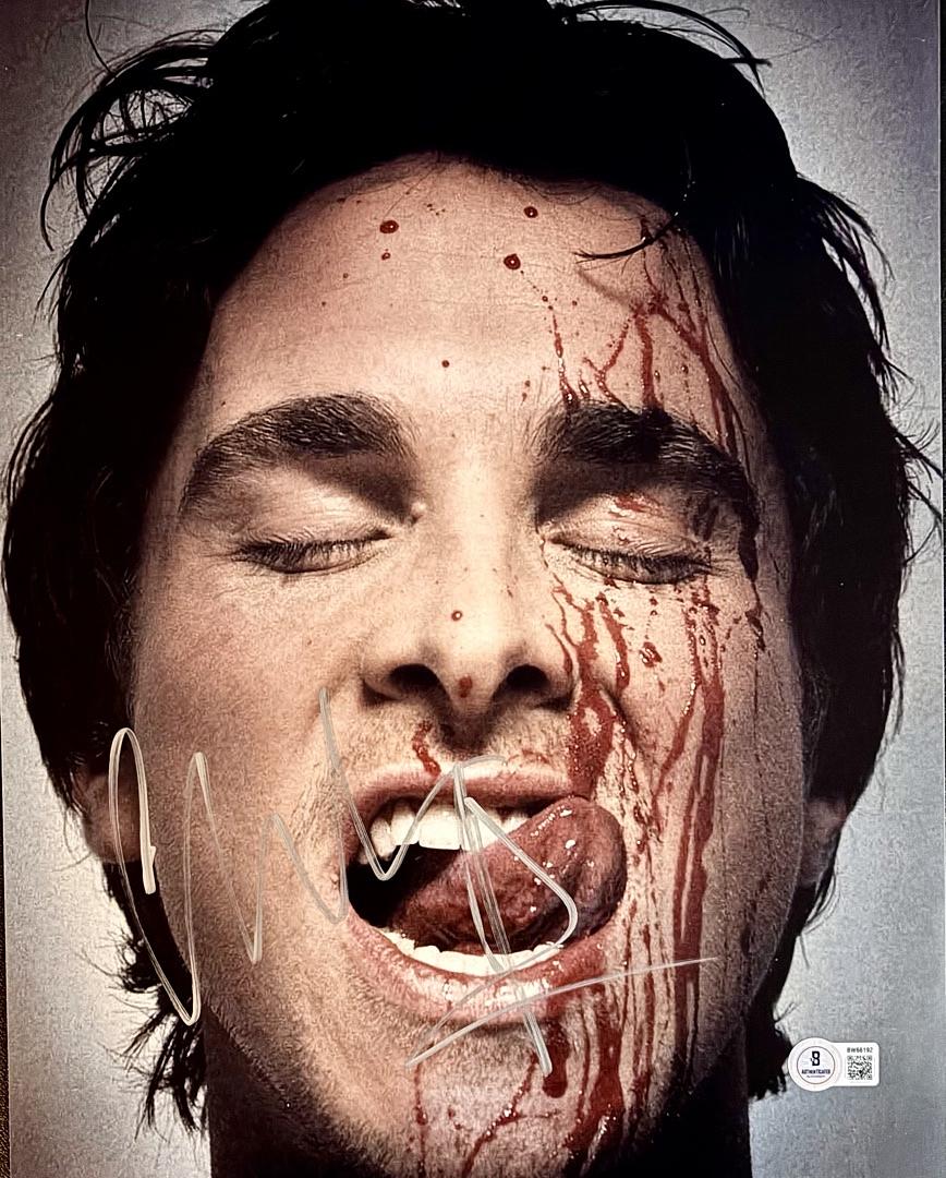 Christian Bale Signed 11x14 Photo (American Psycho) - Beckett COA
