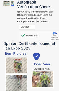 John Cena signed WWF Action Figure - Official Pix COA