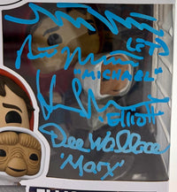 ET Cast signed Funko #1252 Henry Thomas Matthew DeMeritt Dee Wallace Stone Robert McNaughton - JSA COA