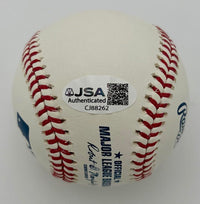 Corbin Bernsen signed ROMLB baseball w/character name & quote (Major League) - JSA COA