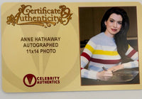 Anne Hathaway sexy signed 11x14 "Batman" - Celebrity Authentics COA