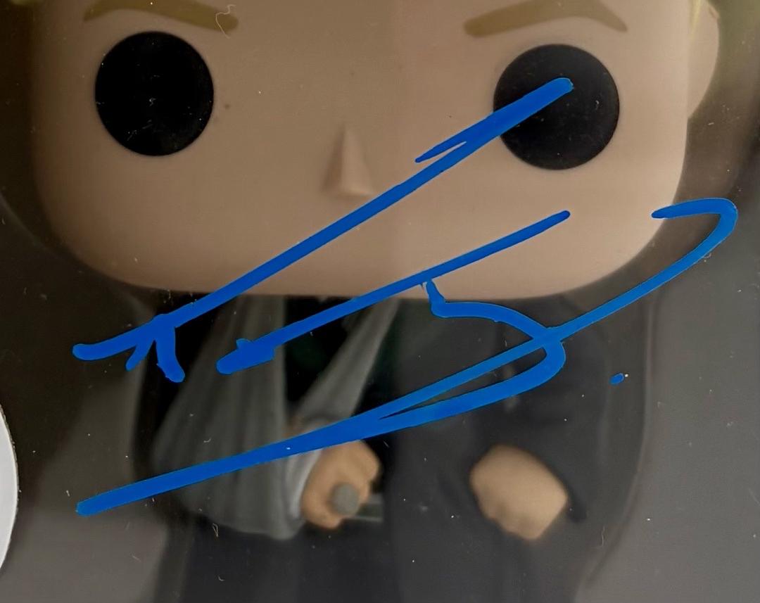 Tom Felton Signed Funko Pop #168 Draco Malfoy (Harry Potter) - Beckett COA