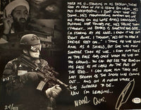 Robert O'Neill Signed limited edition (24/911) "Osama Bin Laden Killing" 11x14 Story Photo PSA/DNA