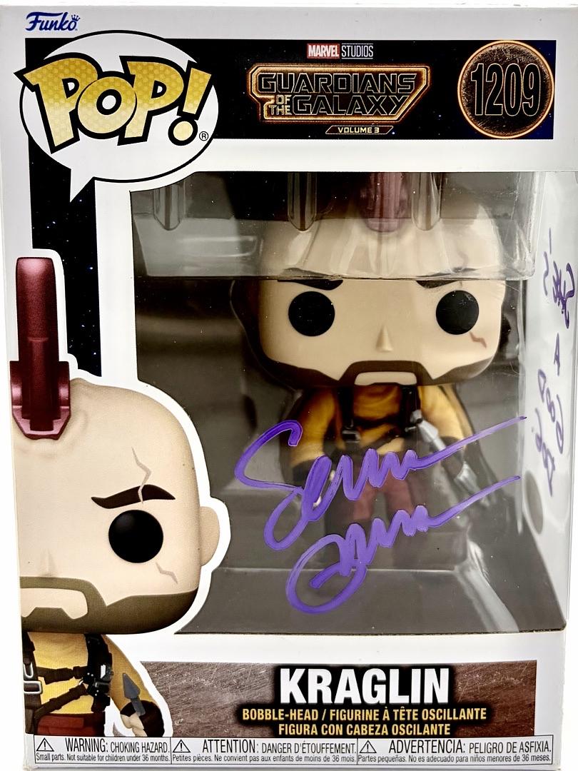 Sean Gunn Signed Funko Pop #1209 "Kraglin" (GOTG) w/quote - JSA COA