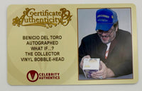 Benicio Del Toro Signed Funko Pop #893 The Collector (GOTG)  - Celebrity Authentics