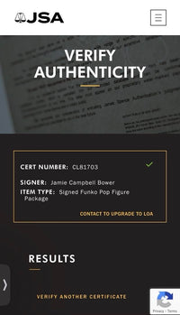 Jamie Campbell Bower signed Signature Series "Mr. Whatsit" Funko #1808 (Stranger Things) - JSA COA