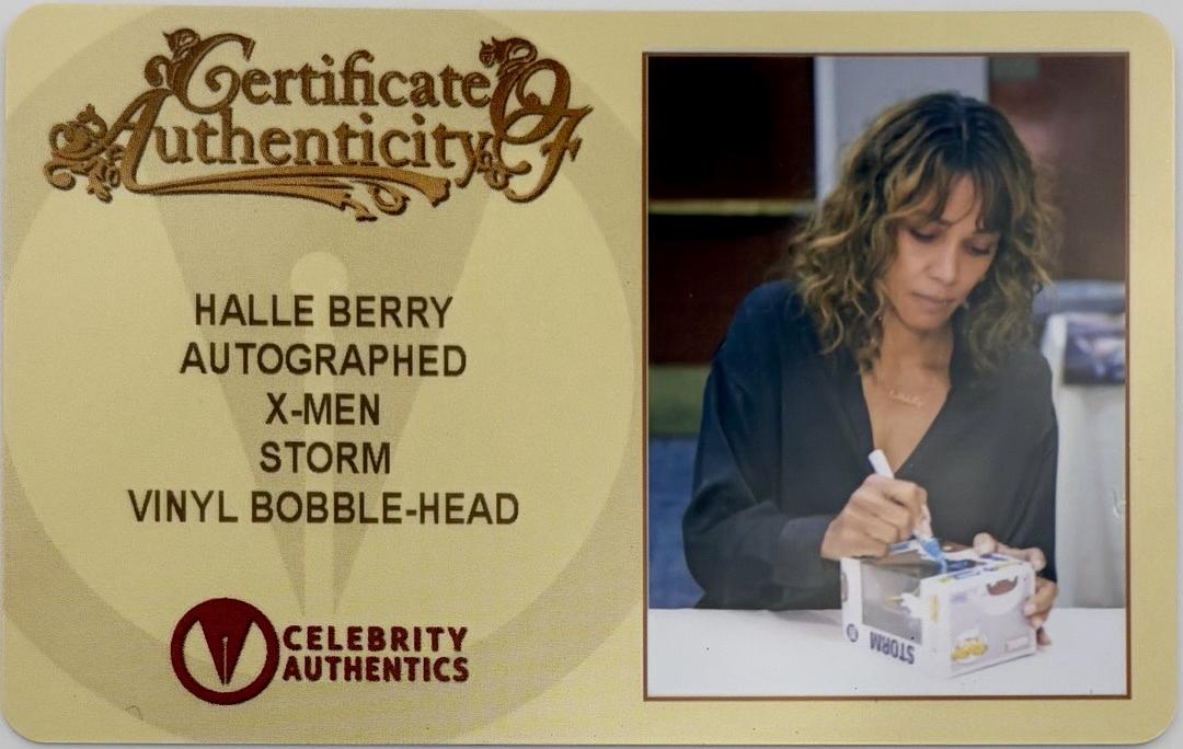Halle Berry Signed "Storm" Funko Pop #1325 (X-Men) - Celebrity Authentics COA