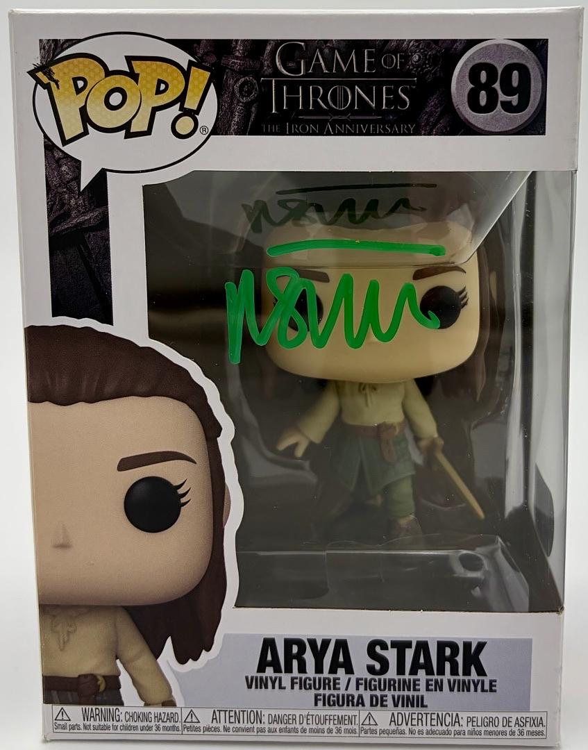 Maisie Williams Signed Funko Pop #89 Arya Stark (Game Of Thrones) *VERY RARE* - SWAU COA