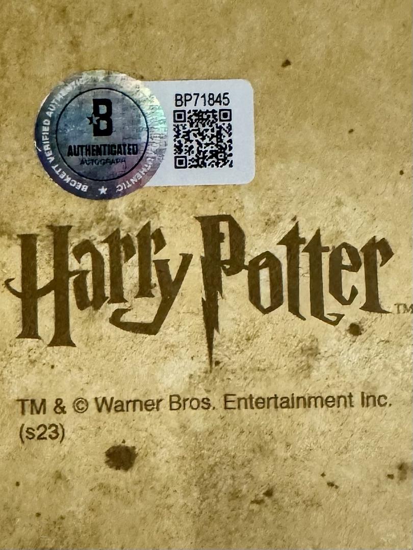 Daniel Radcliffe Signed Marauders Map (Harry Potter) - Beckett COA