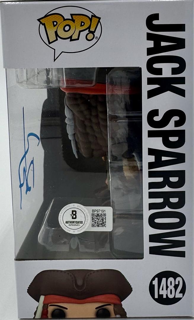 Johnny Depp Signed Funko Pop #1482 Jack Sparrow (Pirates Of The Caribbean)  - Beckett COA