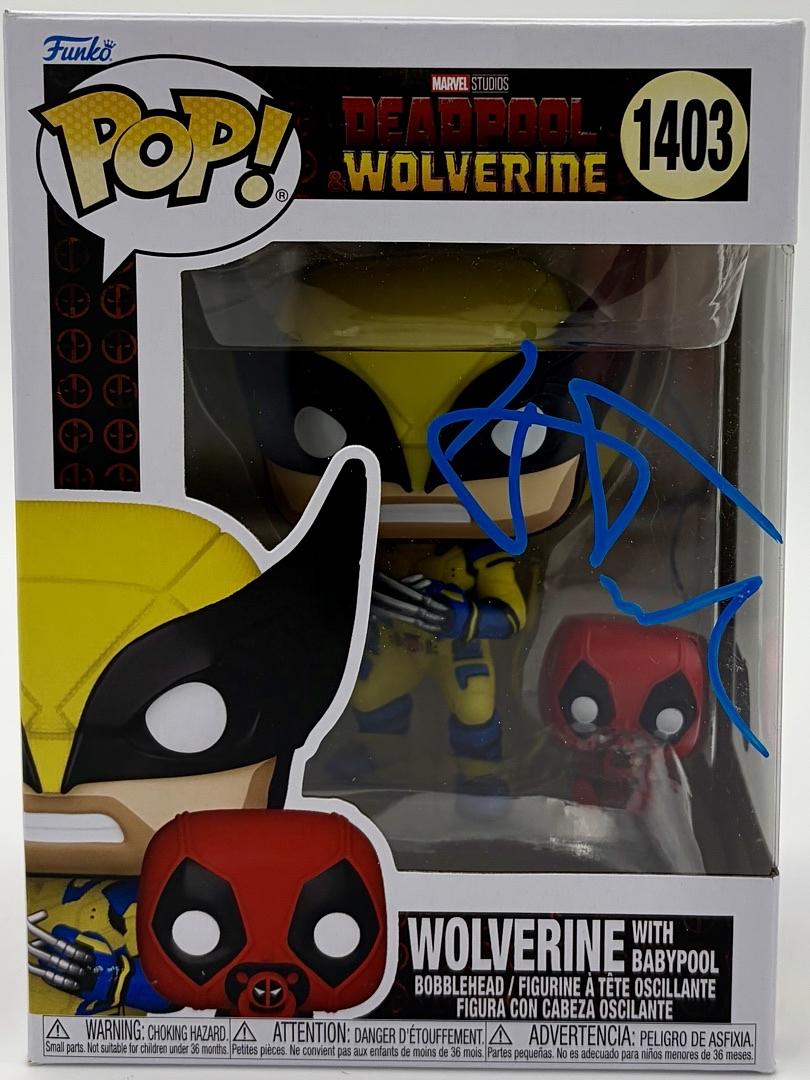 Hugh Jackman Signed Exclusive Funko Pop #1403 Wolverine (Deadpool & Wolverine)-Beckett COA
