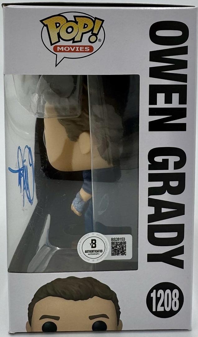Chris Pratt Signed Funko Pop #1208 "Jurassic Park" - Beckett COA