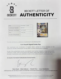 Kurt Russell Signed Funko Pop #205 "Ego" Guardians of The Galaxy - Beckett COA and full LOA