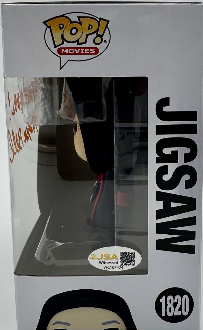 Tobin Bell "Jigsaw" signed Funko Pop #1820 (Saw) w/quote - JSA COA