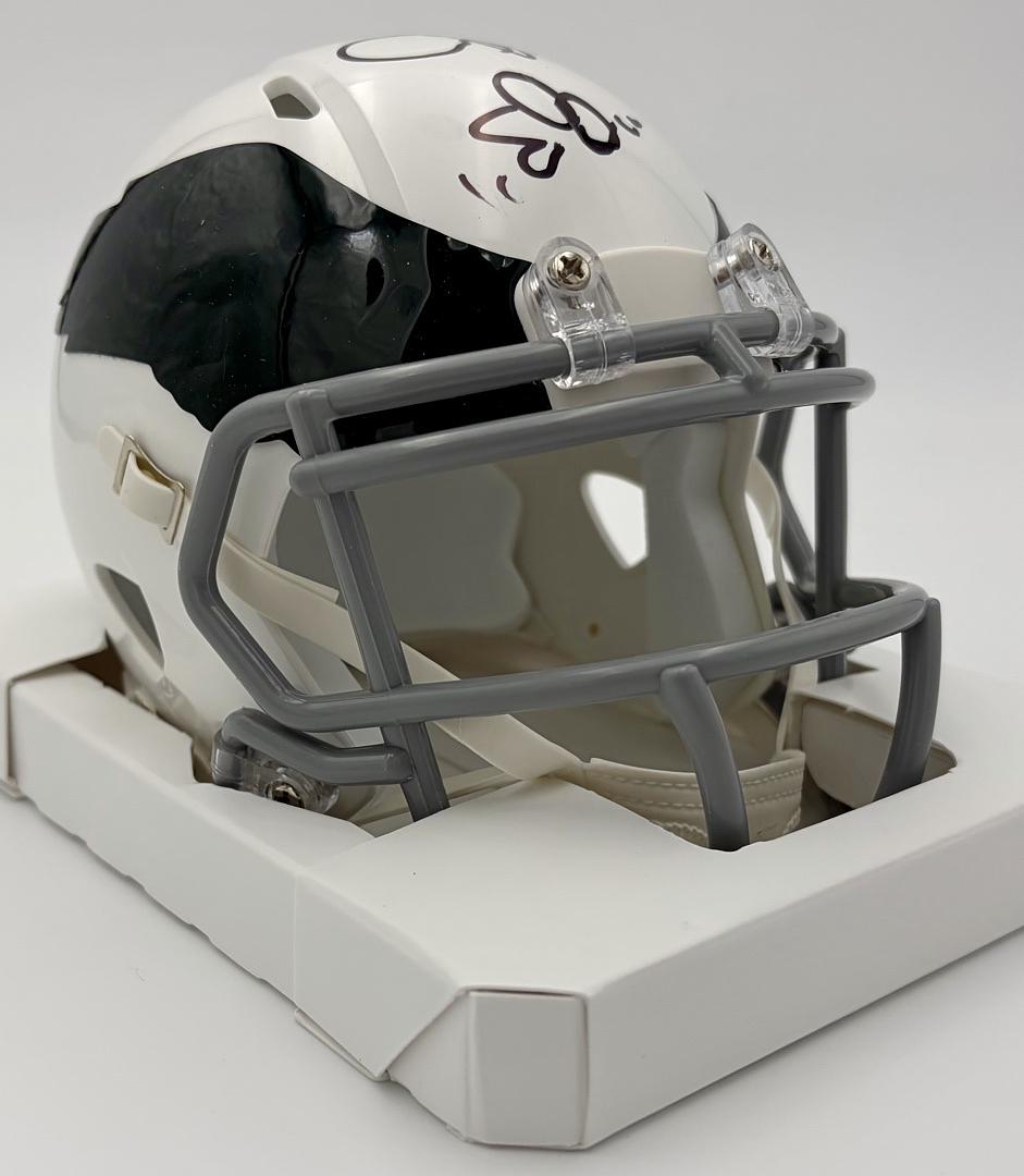 Mark Wahlberg signed Eagles mini-helmet (Invincible) - Beckett COA