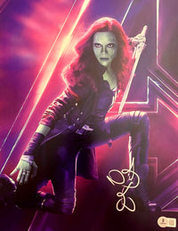 Zoe Soldana Signed 11x14 Photo (GOTG) - Beckett COA