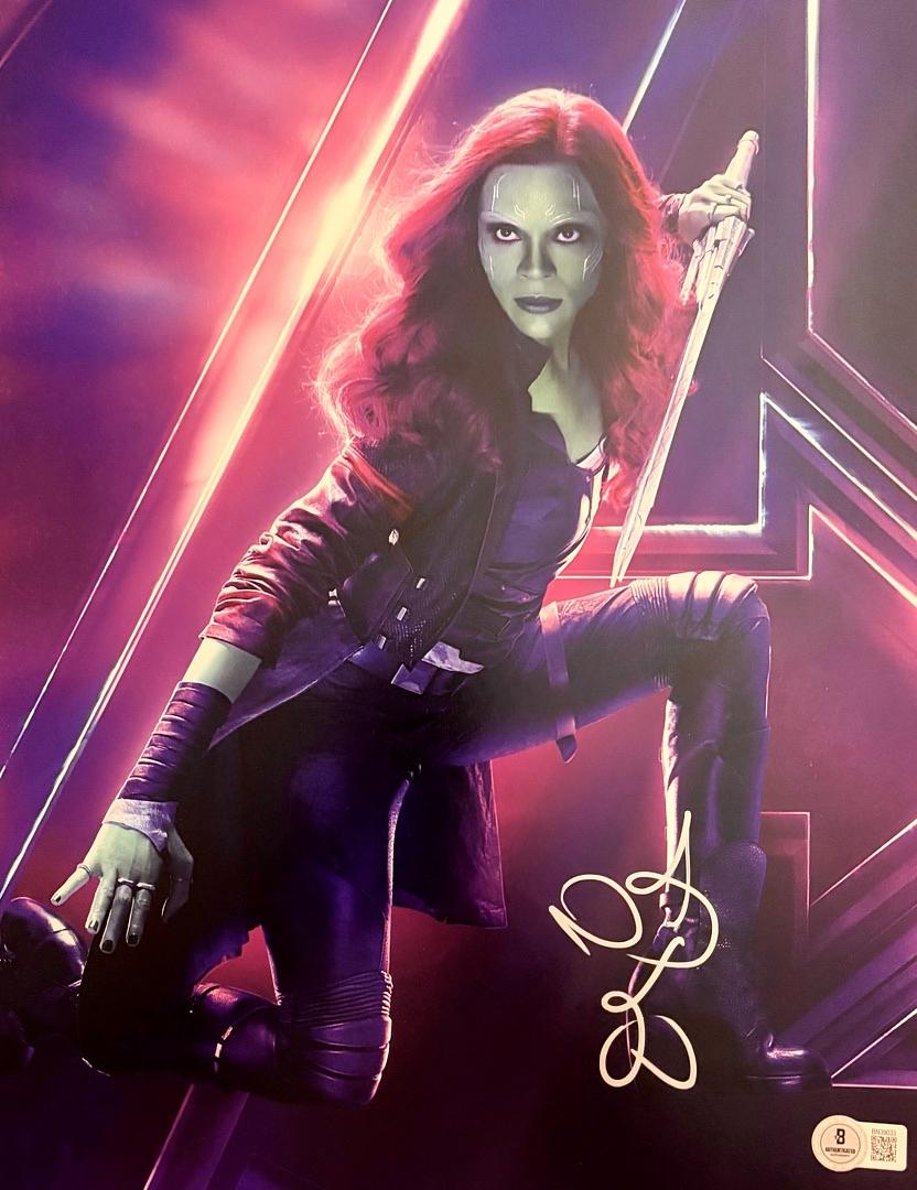 Zoe Soldana Signed 11x14 Photo (GOTG) - Beckett COA