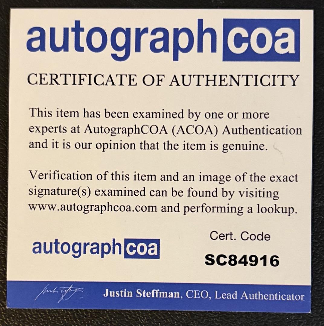Brit Ekland signed 8x10 w/"Goodnight" inscription (Bond) - ACOA COA